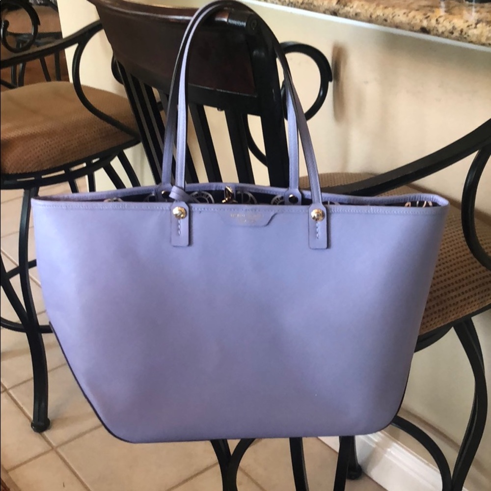 Pastel Purple Henri Bendel Tote (like new)